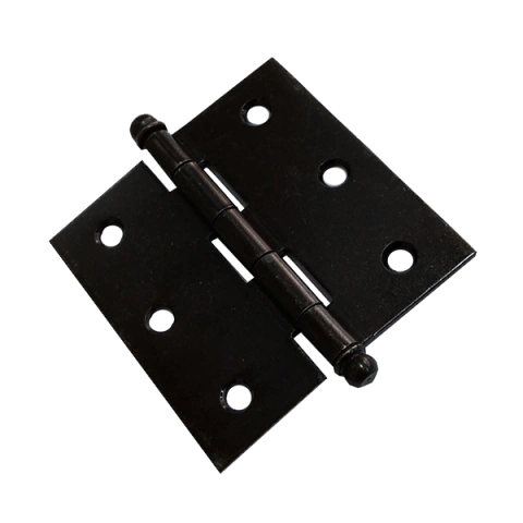 Dobradiça pino bola.  Dimensional: 3x2" (76X50mm), 3x2.1/2" (76X64mm), 3x3" (76X76mm), 3.1/2x2.1/2" (89X64mm) Acabamento: Preto Observação: Pino solto