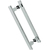 Puxador duplo para portas de circulação.  Unidade: PAR Acabamento: Inox Polido Observação: Para portas em madeira e/ou vidro Opções: 40 (furo a furo 30cm); 49,50 (furo a furo 40cm) OU 75cm (furo a furo 60cm)