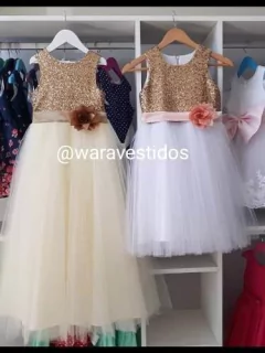 Vestido De Nena Con Lentejuelas