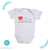 Body de Bebê Amorzinho da Dinda e do Dindo
