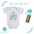 Body de Bebê Para Colorir Sereia com Nome