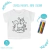 Camiseta Infantil Para Colorir Unicornio