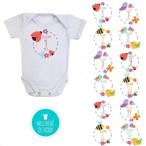 Kit Mesversario Jardim