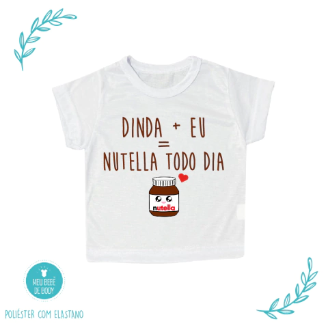 Camisa Infantil Nutella Todo Dia