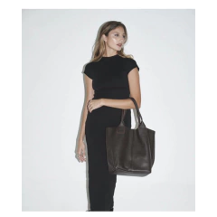 Cartera Tote de cuero XL Elegante. Petunia en internet