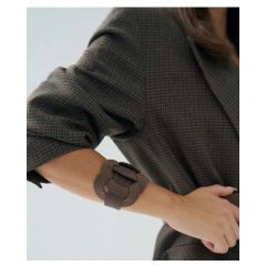 Pulsera de Cuero Brazalete Eslabones en internet