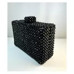 Clutch Cristales Negro - comprar online
