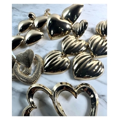 Aros Corazón Texturado - tienda online