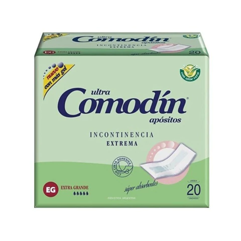 Comodín apósito de incontinencia extrema x 20 unidades