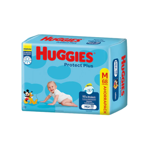 Huggies Protect Plus mes de consumo M, G, XG, XXG