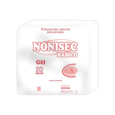 Nonisec pañal recto básico G x 50 unidades