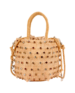 BOLSA KIKI NATURE CHAMPAGNE DEGRADÊ