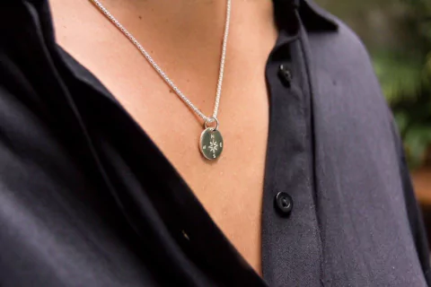 Rosa dei venti argento