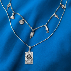 Kit Colar Yemanjá + Choker Mini Pingentes - comprar online