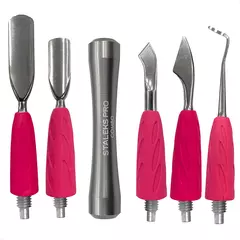 Kit Espátulas de unhas Staleks Pro 1 Base 5 ponteiras