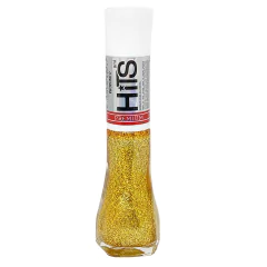 Esmalte Hits Glitter Perolado Premium Dourado Proposito