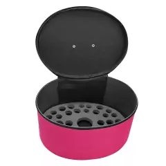 Maleta de esmaltes com Separador Organizador esmaltes Rosa