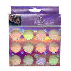 Kit Glitter Fino Açúcar Para Unhas Decoradas Multicolorido