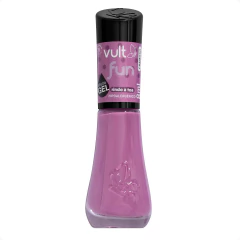 Esmalte Vult Fun 5free Rindo A Toa Efeito Gel Roxo
