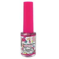 Frasco de Base NutriBomba Fortalecedora de Unha Crescimento Rápido 9ml com tampa rosa
