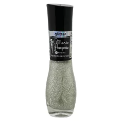 Esmalte Maria Pomposa Sapatinho de cristal Prata glitter