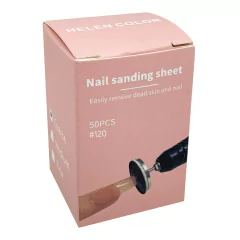 Lixa Disco para Remoção Acabamento Unhas de Gel Pés 120 c/50