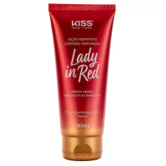 Loção hidratante Corporal Perfumado Kiss Lady in red