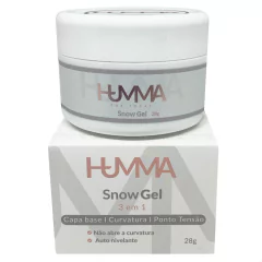 Gel de Unha Humma Snow Gel Capa Base Curvatura Ponto Tensão