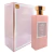 Perfume Feminino Malikat AL Arab Rose EDP 100ML com embalagem rosa e frasco retangular rosa com tampa dourada