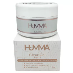 Gel de Unha Humma Clear Capa Base Curvatura Ponto Tensão 28g