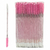 Escova de cílios com Bastão Labial descartável pink 50un
