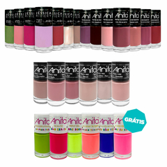 Kit Esmaltes Anita Seleção Variadas 26 cores