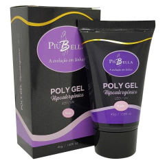Unhas de gel Polygel Piubella Hipoalergênico Nude 45g