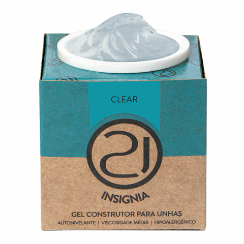 Gel Unha de Gel Nails 21 Builder Construtor Clear 34g