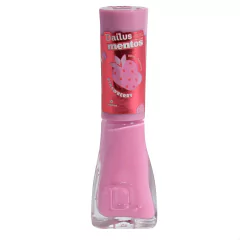 Esmalte Dailus Mentos Strawberry Rosa Danone com Cheirinho