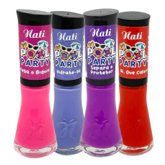 Kit Esmaltes Nati Coleção Pool party 4 cores