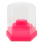 Porta brocas de unhas com tampa 48 furos Hexa Rosa