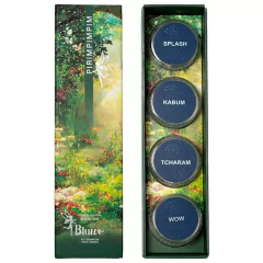 Pó cromado para unhas Bluwe Pirimpimpim Pós iridescentes 4un