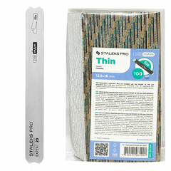 Kit Staleks Base Metálica Reta e 100 Refis Lixa para Unhas