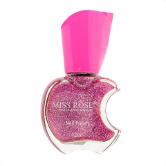 Esmalte Miss Rose Maça A519 Glitter Rosa Pink 12ml - comprar online
