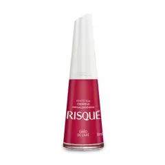 esmalte risque grao de cafe vermelho rosado