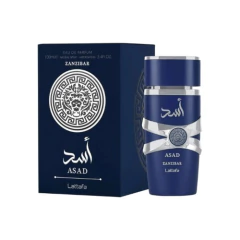 Perfume Árabe Asad Lattafa Zanzibar Azul Masculino 100ml