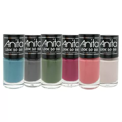 Kit Esmaltes Anita Coleção Look do Dia 6 Cores