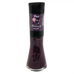 Esmalte Nati Floresça Tulipa Uva Intenso Cremoso