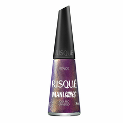 Esmalte Risqué Manicores Joga pro Universo Roxo Metálico