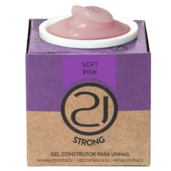 Gel de unha Nails 21 Strong Soft Pink 16g