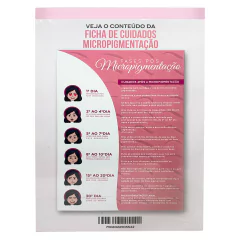 Ficha pronta Fases e Cuidados pós Micropigmentação 50 folhas