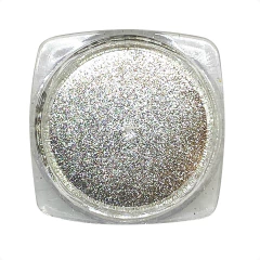 Pó Cromado para unhas Prata Cromo