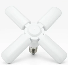 Mini Lâmpada Petala Dobrável Led 4 Helices Luminária Bivolt