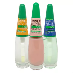 Kit Base Revitalizante de unhas Impala Rosa Diurno Noturno